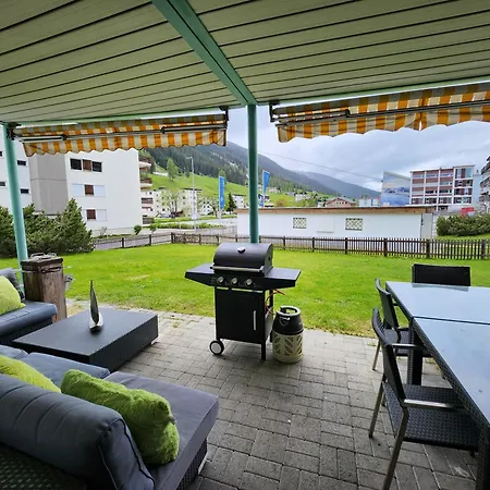 Fuer 8 Pers Neben Talstation Jakobshorn Skipiste 3 Schlafzimmer Privater Garten Vollausgestattete Kueche 公寓 达沃斯