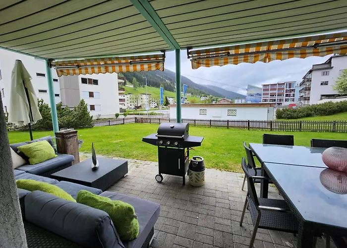 Für 8 Pers Neben Talstation Jakobshorn Und Bolgen 3 Schlafzimmer Privater Garten Vollausgestattete Küche Apartamento Davos