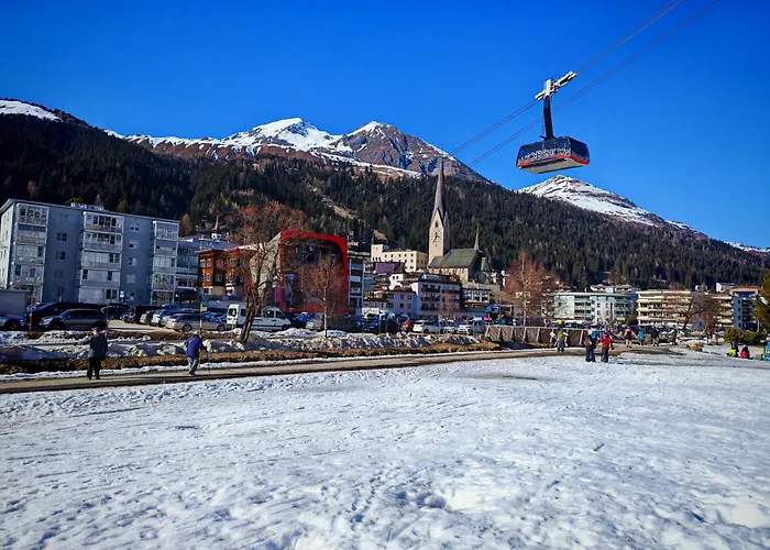 Fuer 8 Pers Neben Talstation Jakobshorn Skipiste 3 Schlafzimmer Privater Garten Vollausgestattete Kueche