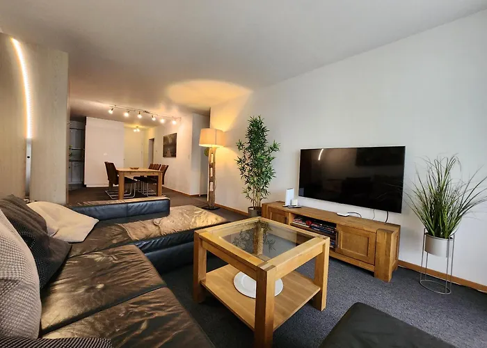 Fuer 8 Pers Neben Talstation Jakobshorn Skipiste 3 Schlafzimmer Privater Garten Vollausgestattete Kueche Appartement Davos